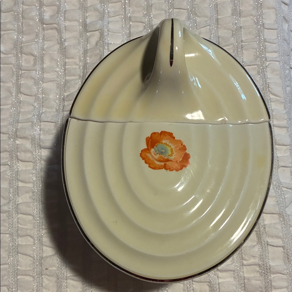 Vintage Floral Ceramic Bakeware Dish